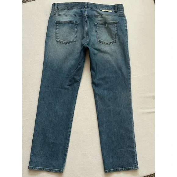 Stella McCartney 2015 Beaded Bees Straight Boyfriend Jeans Made in Italy sz.31